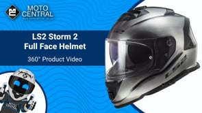 LS2 FF800 Storm 2 ECE 22.06 Full Face Helmet Jeans Titanium - FREE UK Shipping, FREE 365 Day Returns | Moto Central