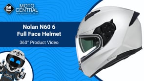Nolan N60-6 Classico Nobile Full Face Helmet Pearl White - FREE UK Shipping, FREE 365 Day Returns | Moto Central
