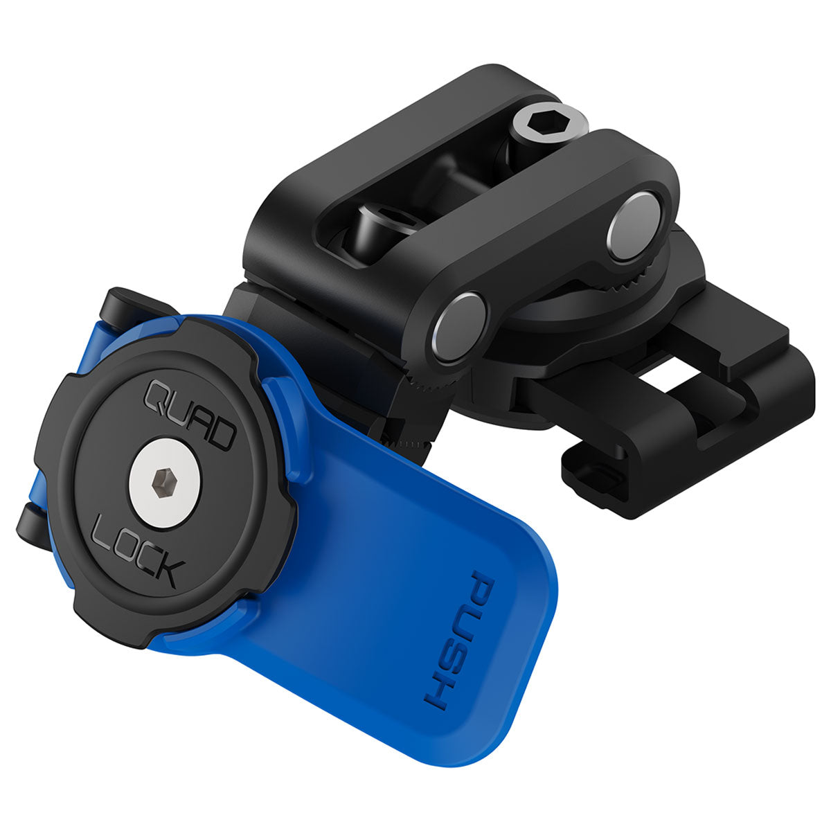 Quadlock Motorcycle / Scooter Brake Reservoir Mount Black / Blue