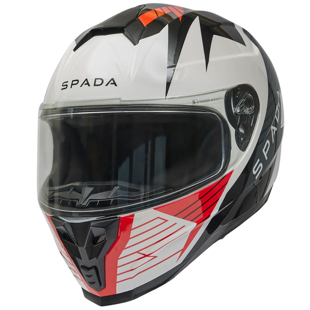 Spada Raiden 2 Thunder Black / White / Red FREE UK Delivery, FREE 365 Day Returns | Moto Central