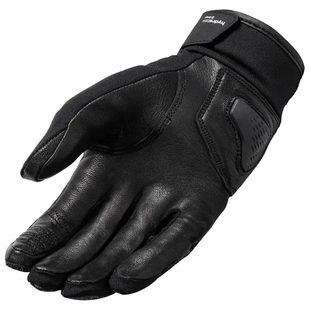Revit Slate H2O Textile Gloves Black - palm view
