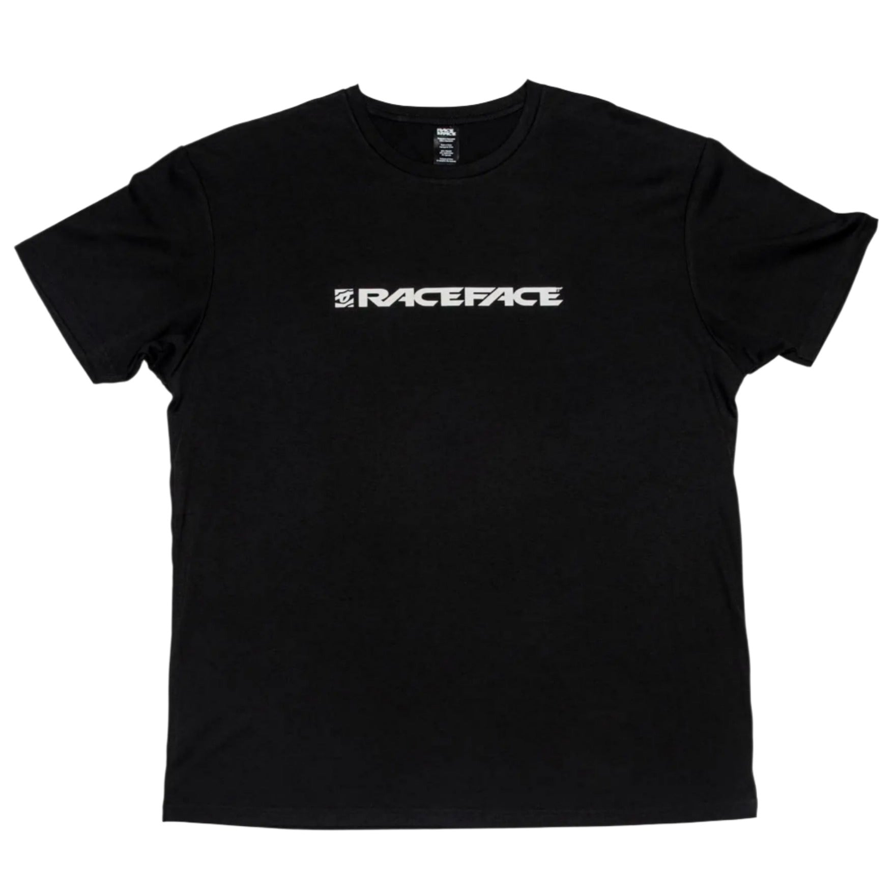 Race Face Classic Logo Short Sleeves Cycle T-Shirt Black - FREE UK Shipping, FREE 365 Day Returns | Moto Central
