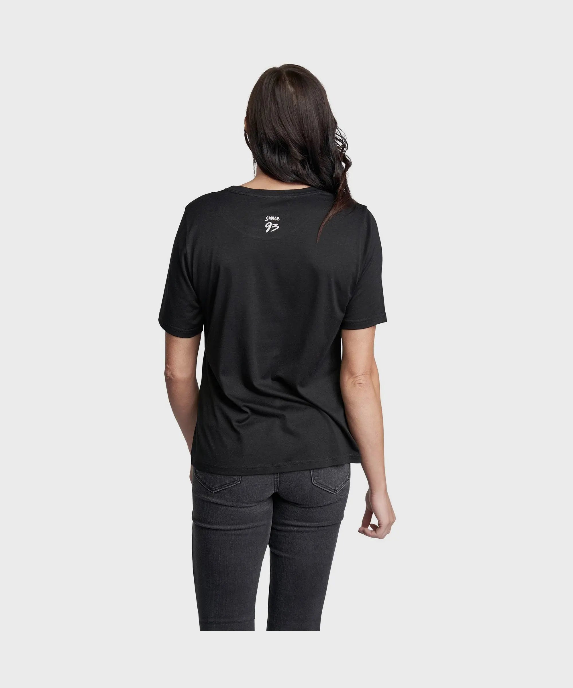 Race Face Classic Logo Short Sleeves Ladies Cycle T-Shirt Black - FREE UK Shipping, FREE 365 Day Returns | Moto Central