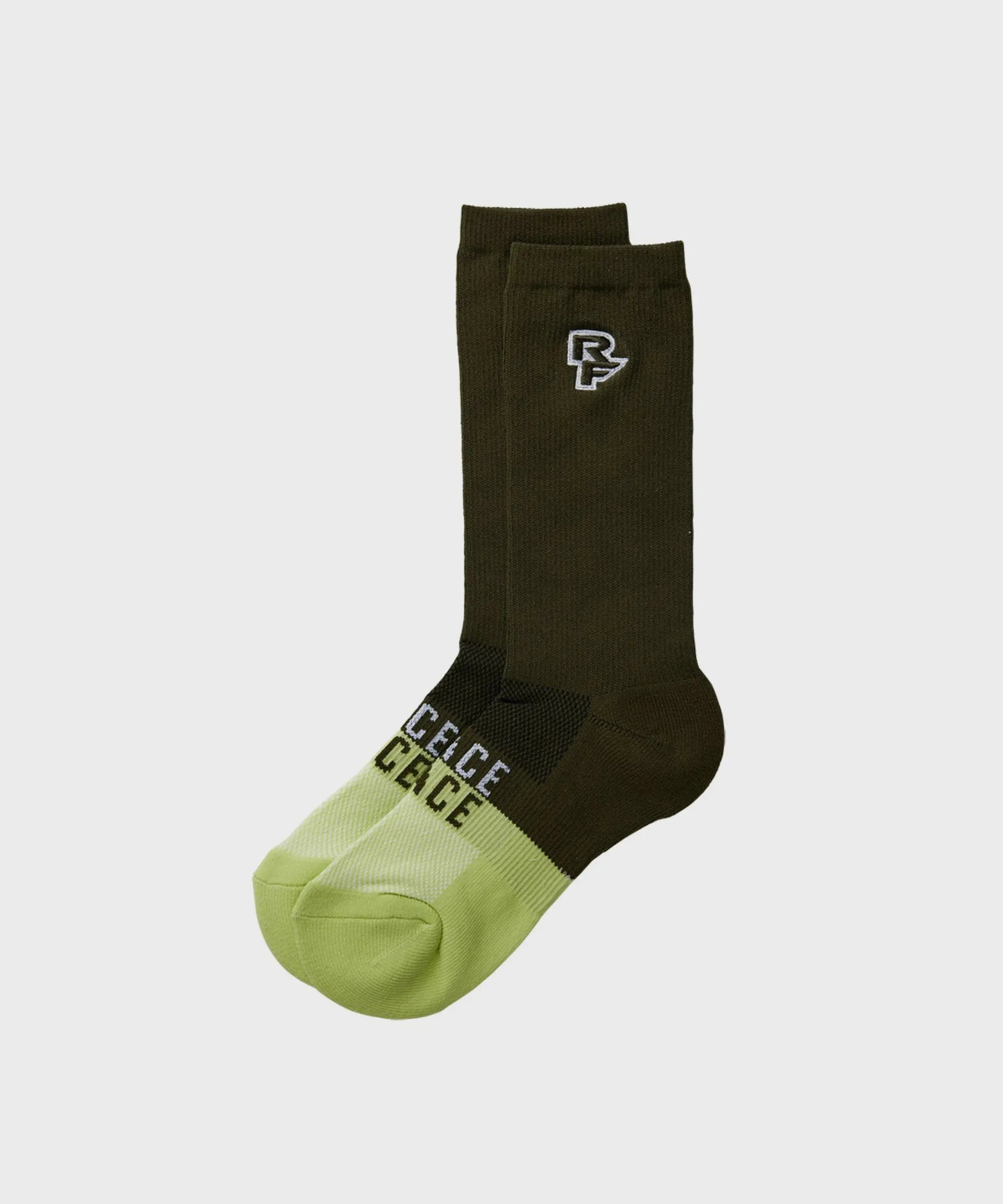 Race Face Far Out Cycle Socks Green - FREE UK Shipping, FREE 365 Day Returns | Moto Central