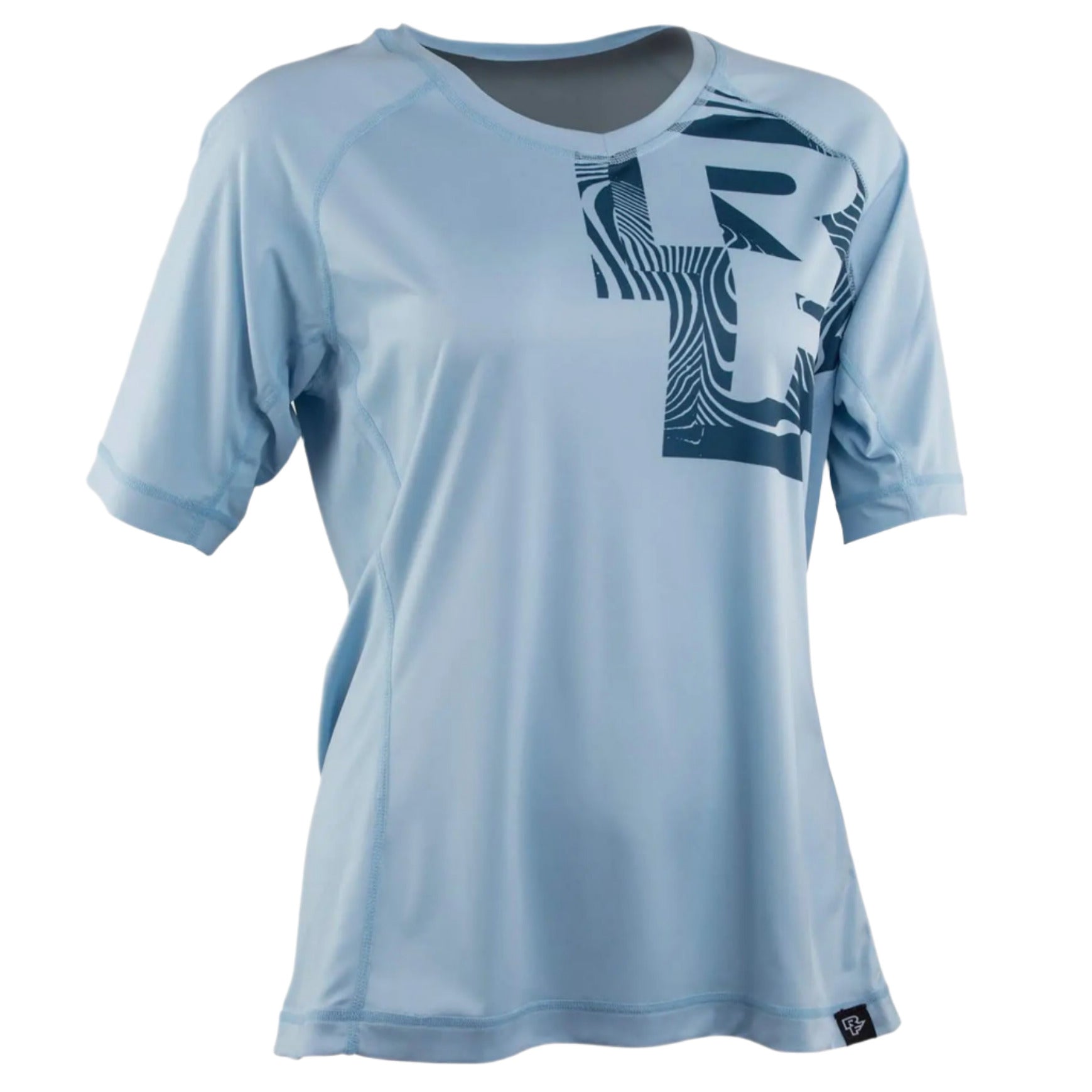 Race Face Nimby Ladies Short Sleeves Cycle Jersey Sky Blue - FREE UK Shipping, FREE 365 Day Returns | Moto Central