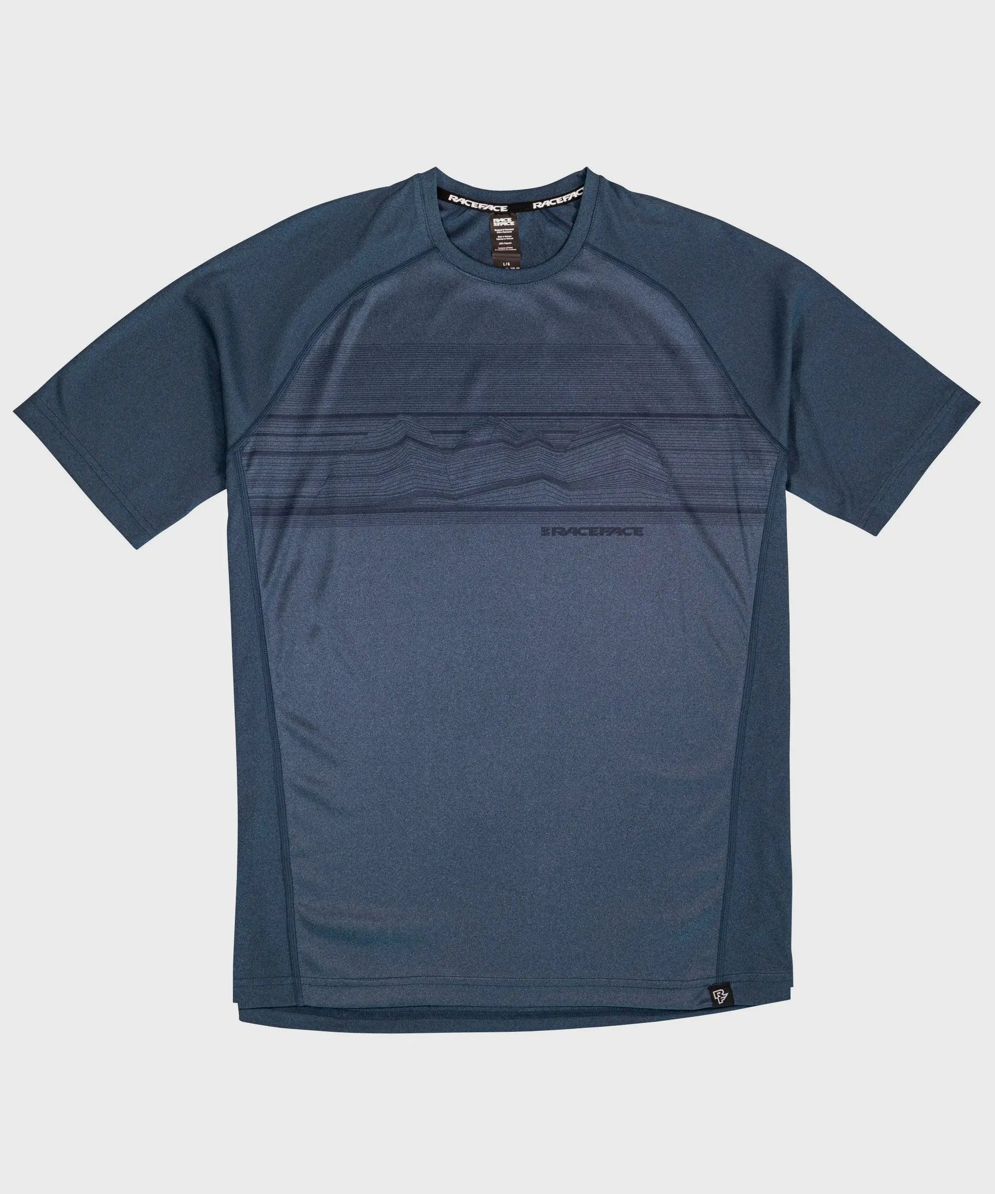 Race Face Trigger Short Sleeves Cycle Jersey Navy - FREE UK Shipping, FREE 365 Day Returns | Moto Central
