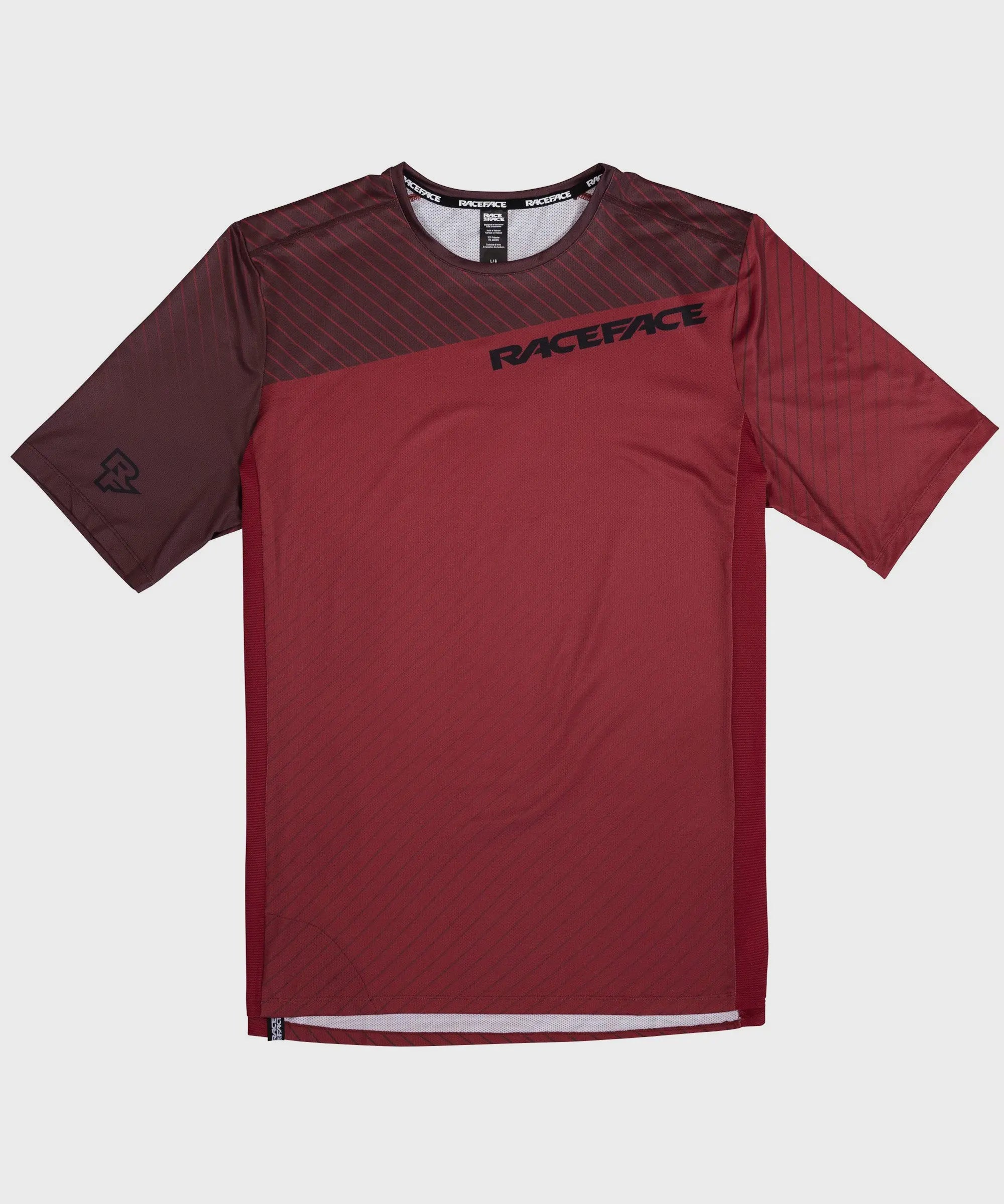 Race Face Indy Short Sleeves Cycle Jersey Dark Red - FREE UK Shipping, FREE 365 Day Returns | Moto Central