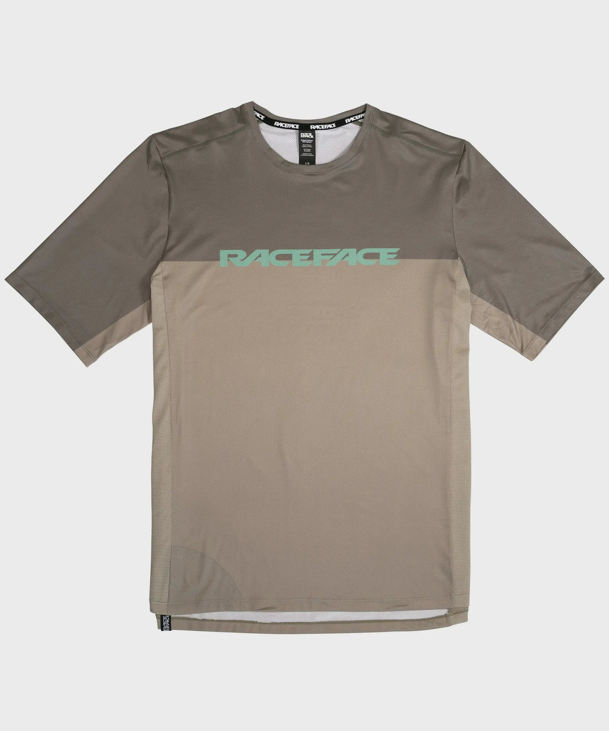 Race Face Indy Short Sleeves Cycle Jersey Sand - FREE UK Shipping, FREE 365 Day Returns | Moto Central