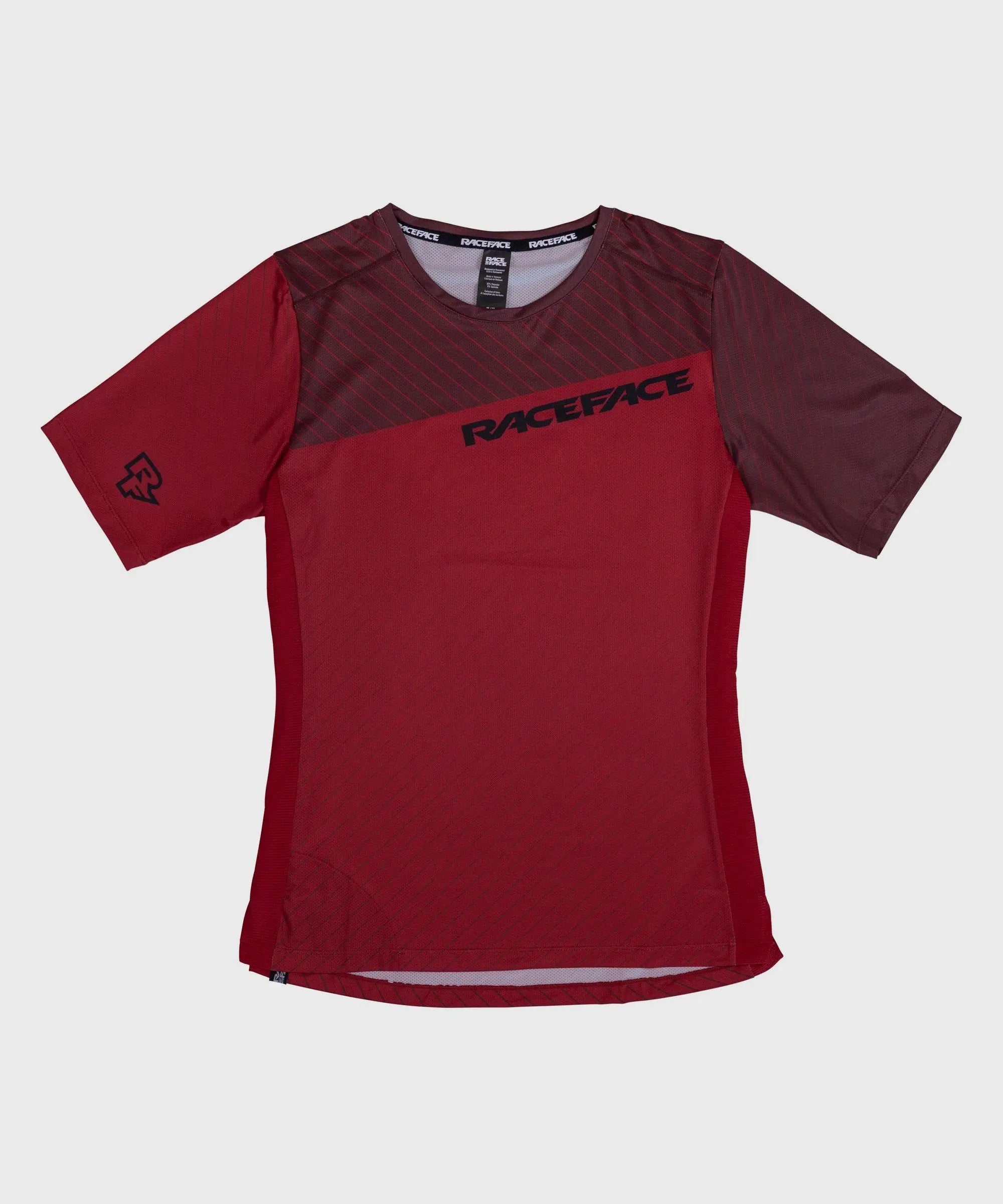 Race Face Indy Short Sleeves Cycle Jersey Dark Red - FREE UK Shipping, FREE 365 Day Returns | Moto Central