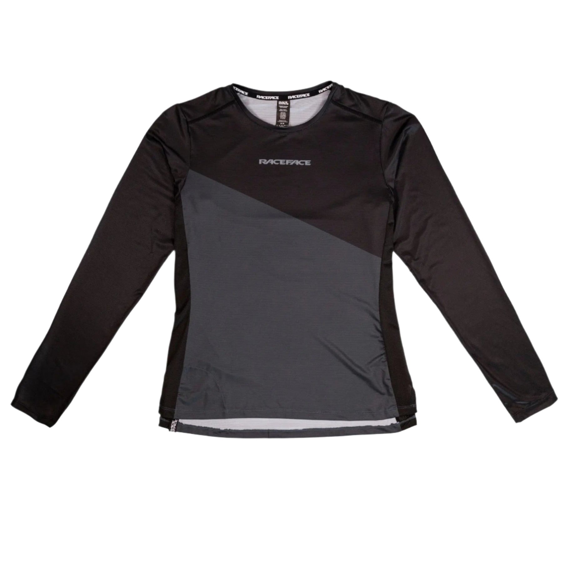 Race Face Diffuse Ladies Long Sleeves Cycle Jersey Black - FREE UK Shipping, FREE 365 Day Returns | Moto Central