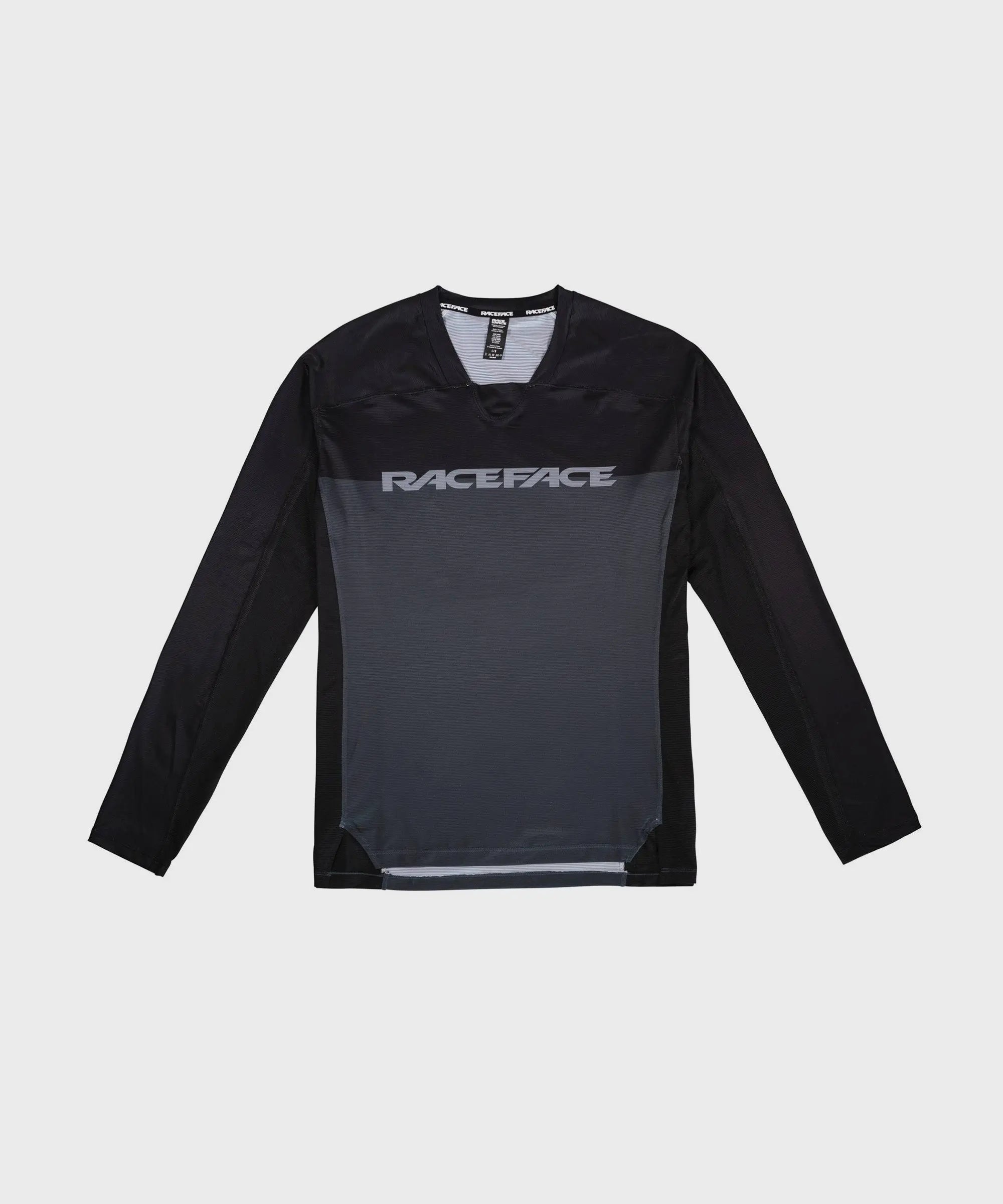 Race Face Diffuse Long Sleeves Cycle Jersey Grey - FREE UK Shipping, FREE 365 Day Returns | Moto Central