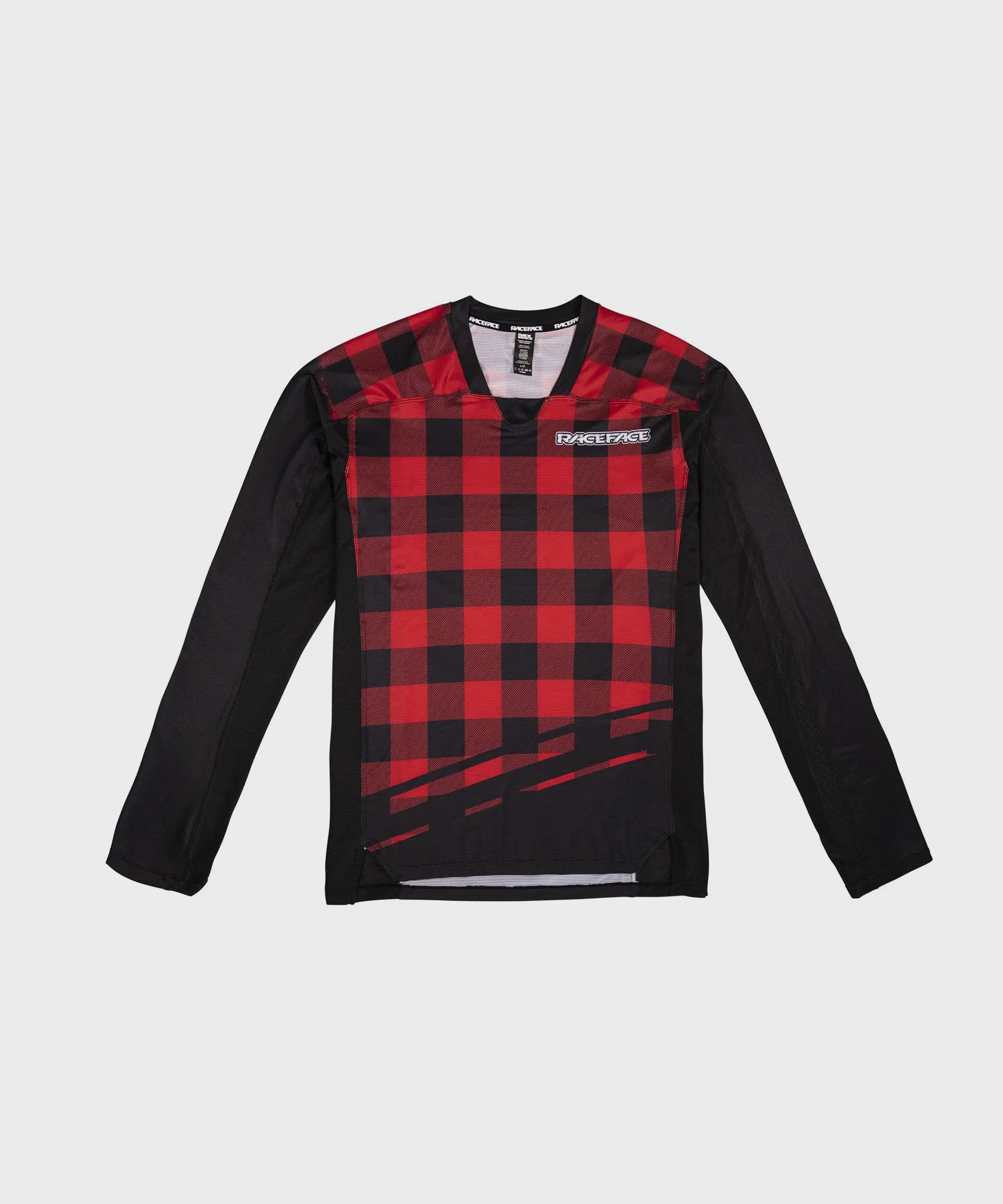 Race Face Diffuse Long Sleeves Cycle Jersey Rouge - FREE UK Shipping, FREE 365 Day Returns | Moto Central