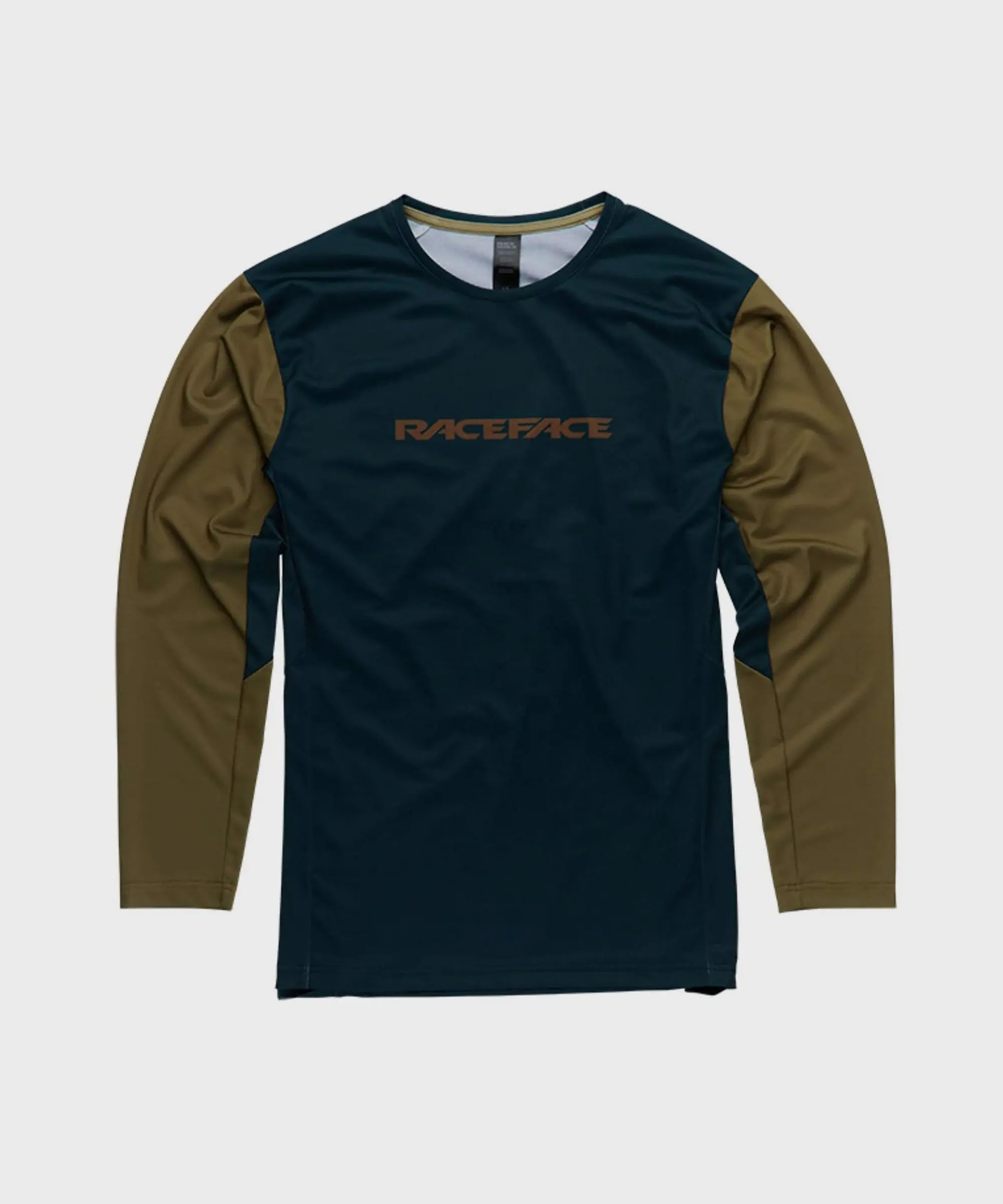 Race Face Indy Long Sleeve Cycle Jersey Pine - FREE UK Shipping, FREE 365 Day Returns | Moto Central