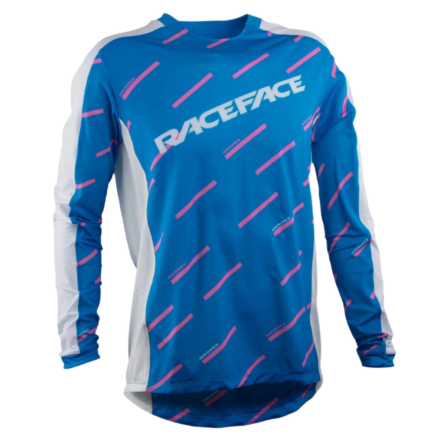 Race Face Ruxton Long Sleeves Cycle Jersey Royale Blue - FREE UK Shipping, FREE 365 Day Returns | Moto Central