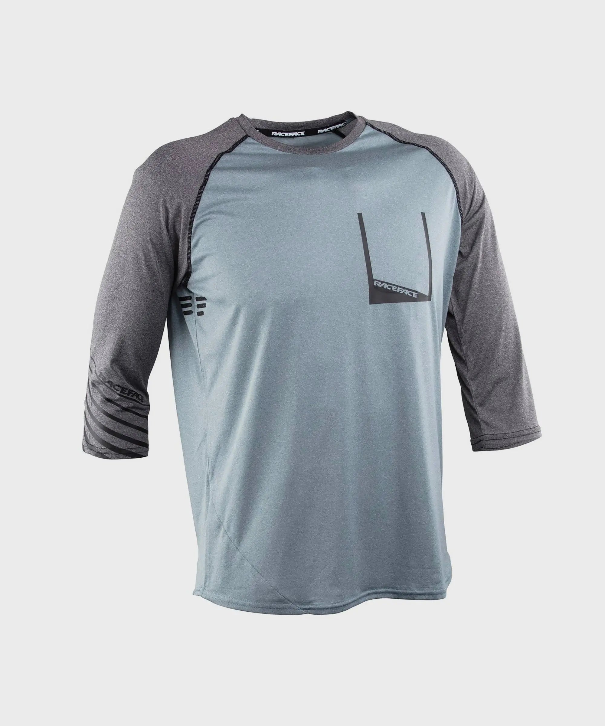 Race Face Stage 3/4 Cycle Jersey Concrete - FREE UK Shipping, FREE 365 Day Returns | Moto Central