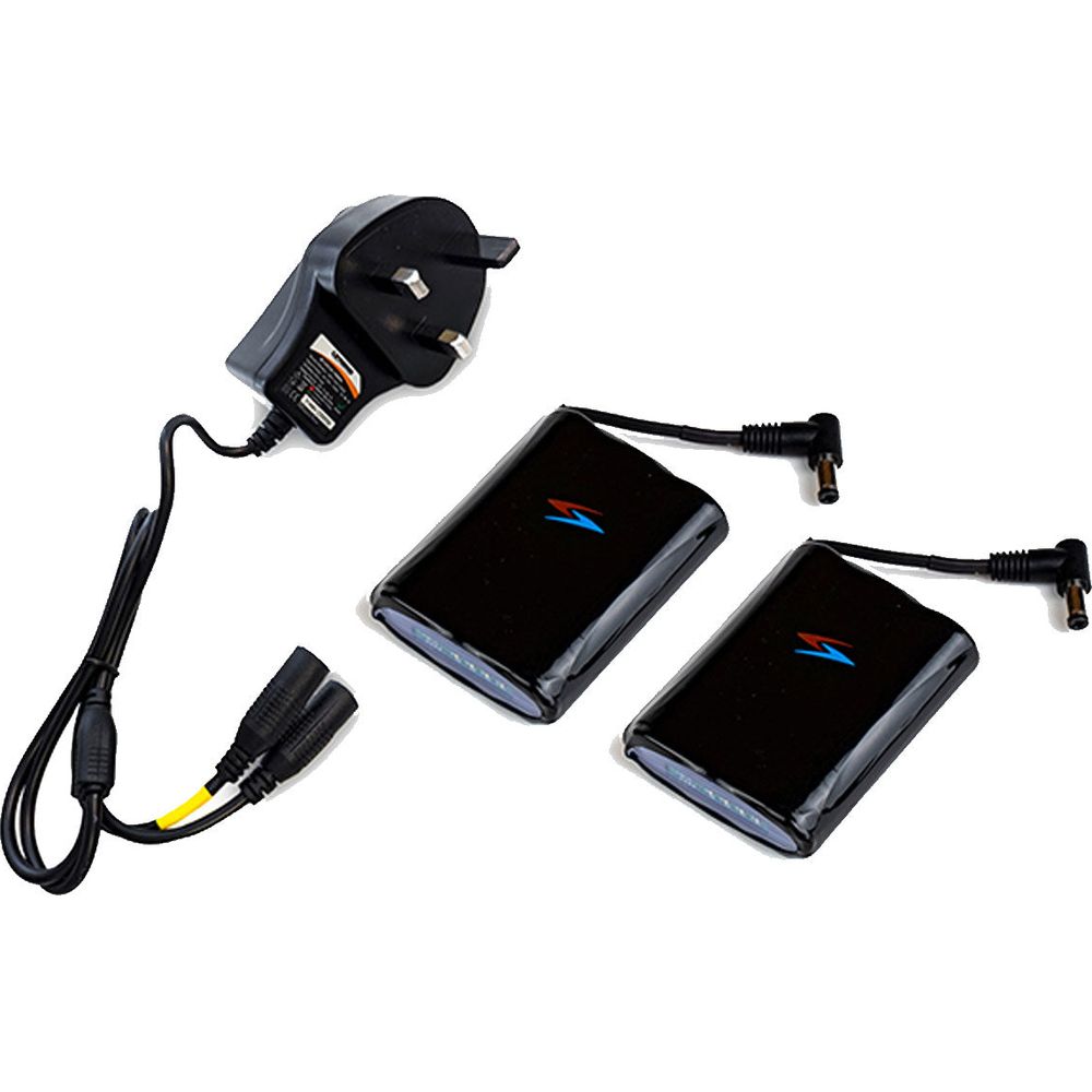 Richa 12V 2Ah UK Plug Battery Set Black For Heated Gloves