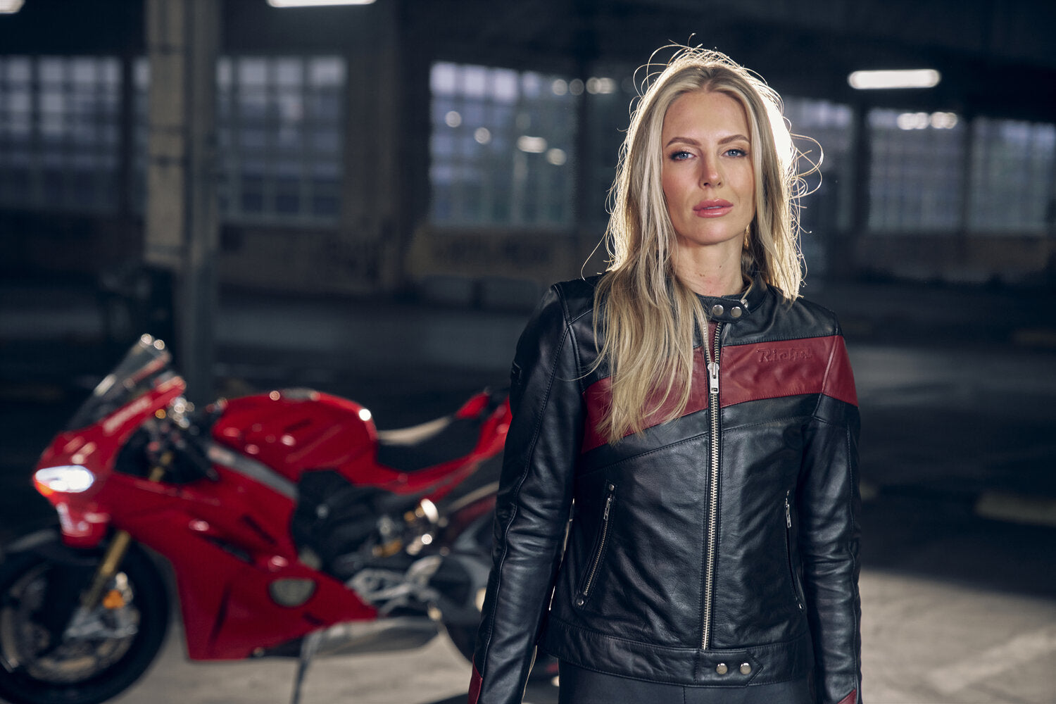 Richa Paige Leather Jacket Black / Bordeaux - additional view 2
