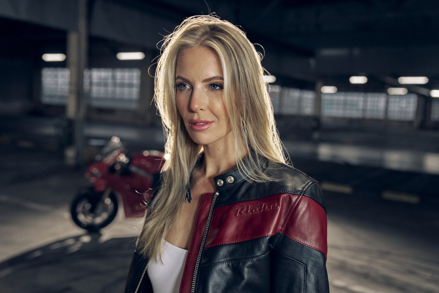 Richa Paige Leather Jacket Black / Bordeaux - additional view 4