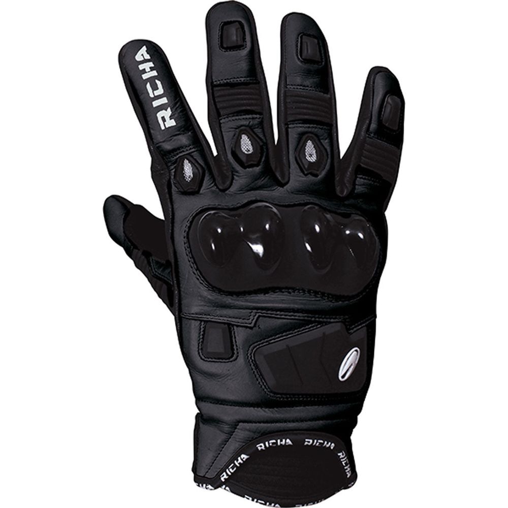 Richa Rock Leather Gloves Black FREE UK Delivery, FREE 365 Day Returns