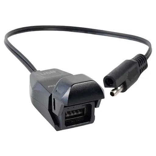 Riderr USB-A Handlebar Charger Black, USB-A handlebar charger product view