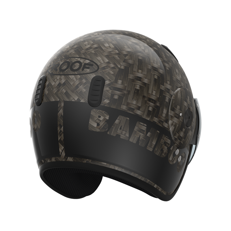 Roof RO15 Bamboo Gloss Black FREE UK Delivery, FREE 365 Day Returns | Moto Central