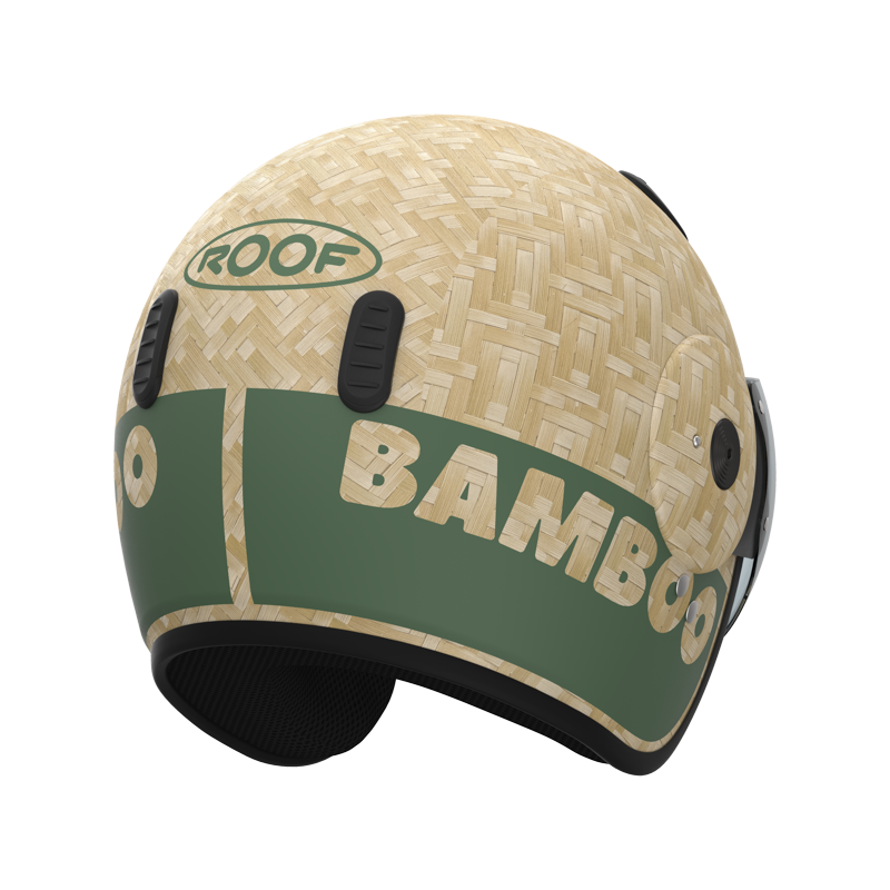 Roof RO15 Bamboo Pure Matt Khaki FREE UK Delivery, FREE 365 Day Returns | Moto Central
