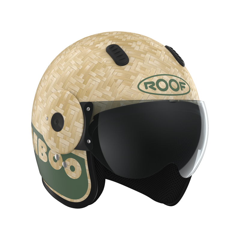 Roof RO15 Bamboo Pure Matt Khaki FREE UK Delivery, FREE 365 Day Returns | Moto Central