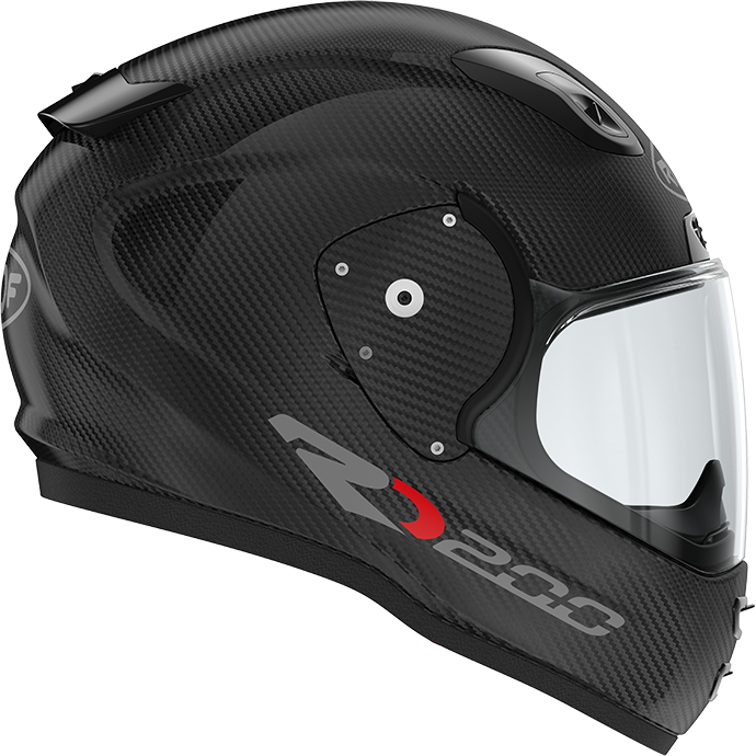Roof RO200 Carbon Brilliant Glossy Black FREE UK Delivery, FREE 365 Day Returns | Moto Central