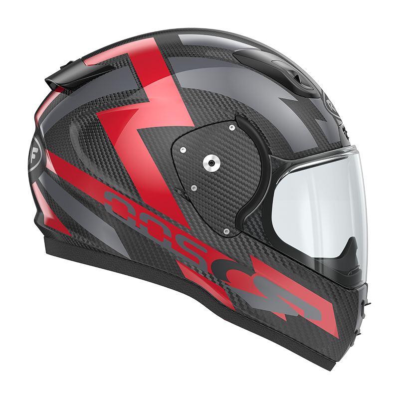 Roof RO200 Carbon Suzuka Metal Red FREE UK Delivery, FREE 365 Day Returns | Moto Central