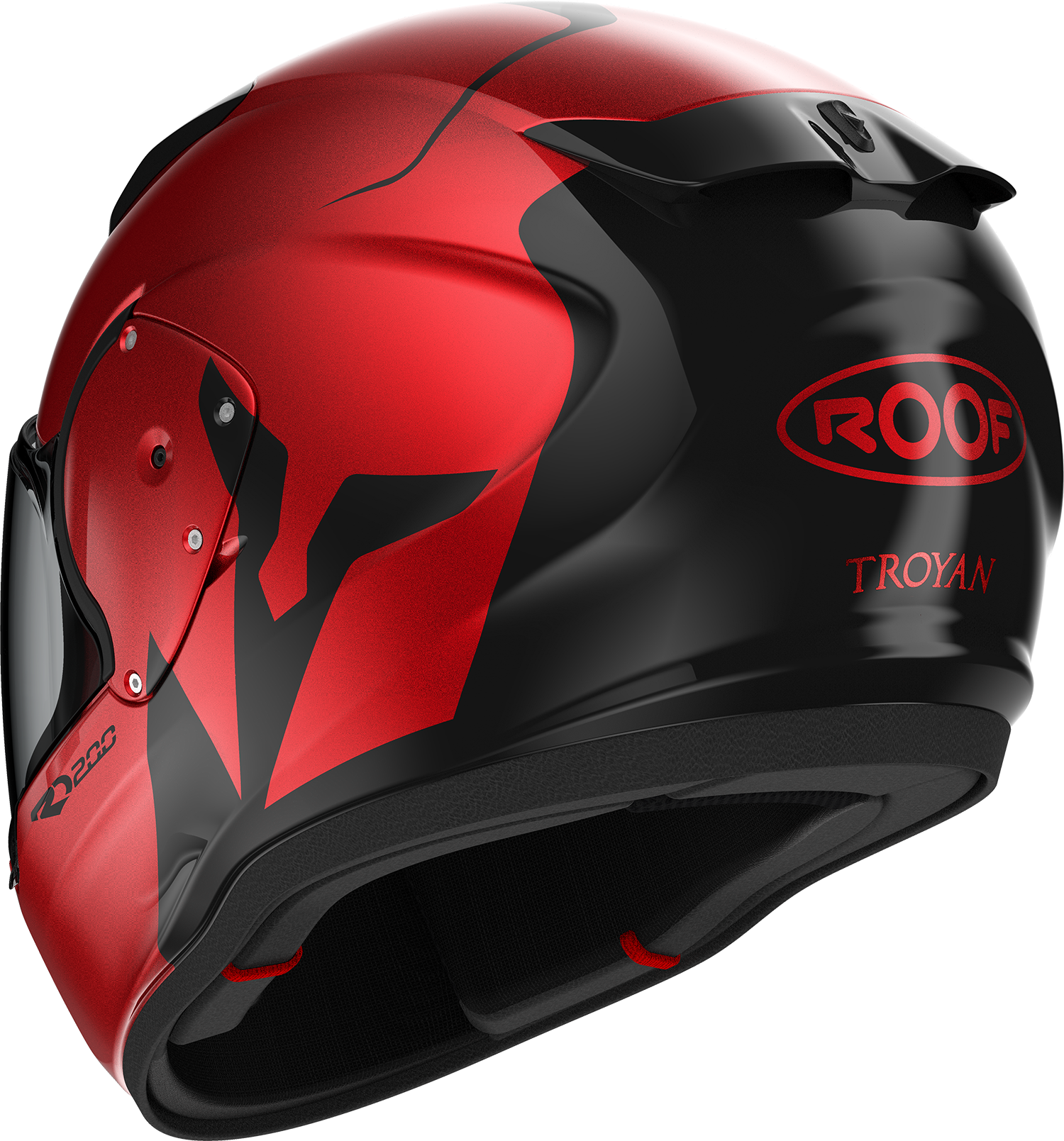 Roof RO200 Troyan Red / Black FREE UK Delivery, FREE 365 Day Returns | Moto Central