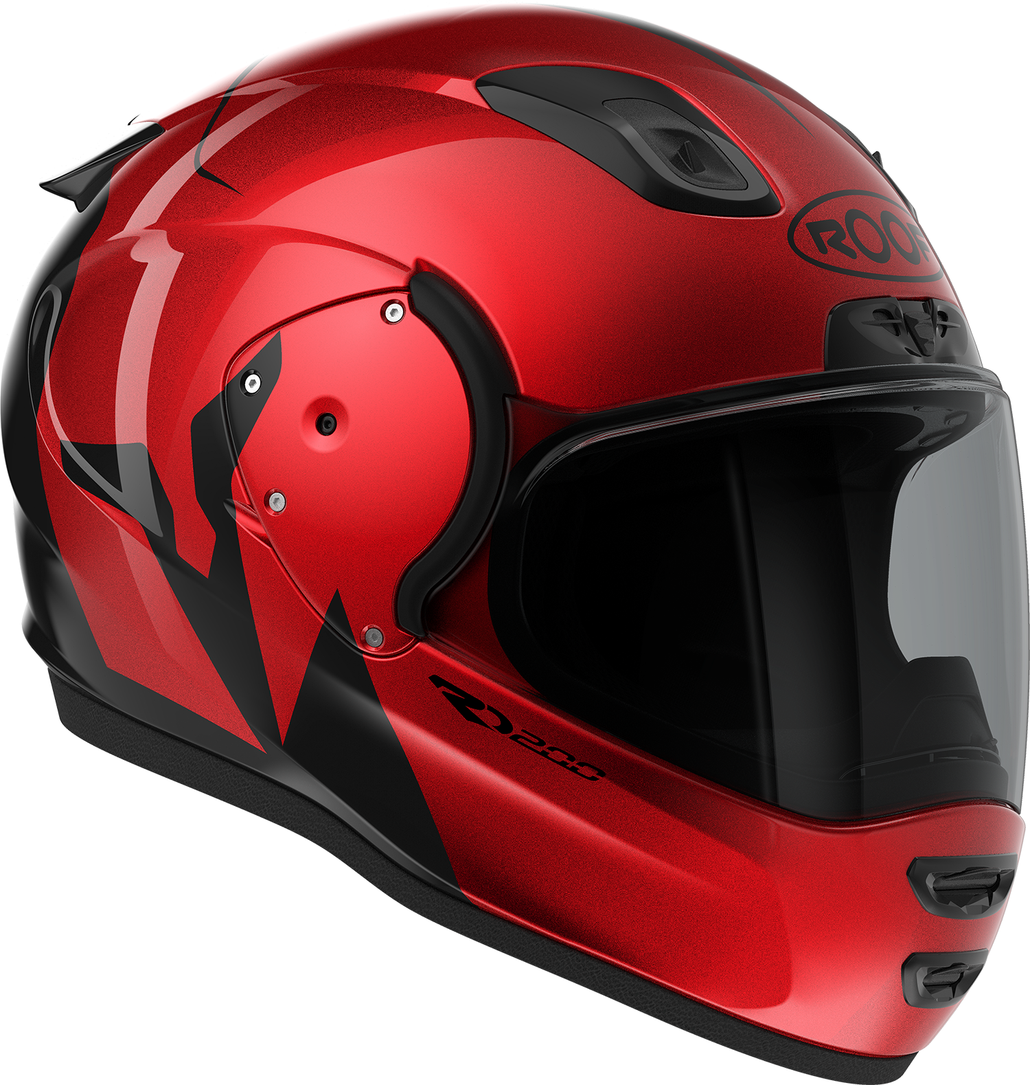 Roof RO200 Troyan Red / Black FREE UK Delivery, FREE 365 Day Returns | Moto Central