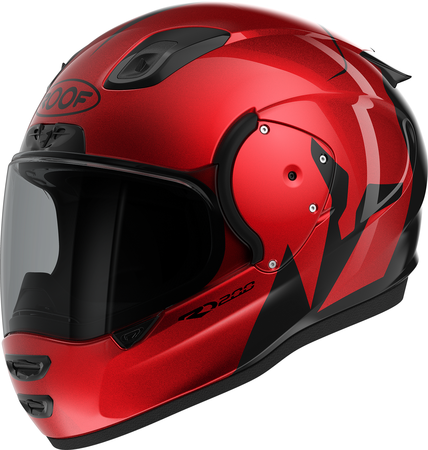 Roof RO200 Troyan Red / Black FREE UK Delivery, FREE 365 Day Returns | Moto Central