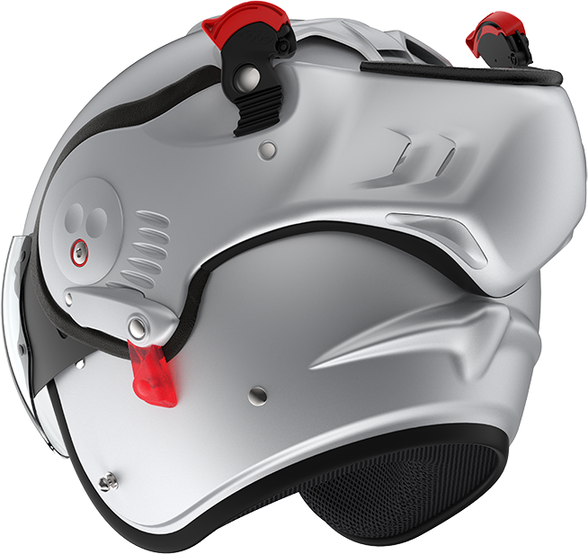 Roof RO5 Boxer Alpha Matt Silver / White FREE UK Delivery, FREE 365 Day Returns | Moto Central