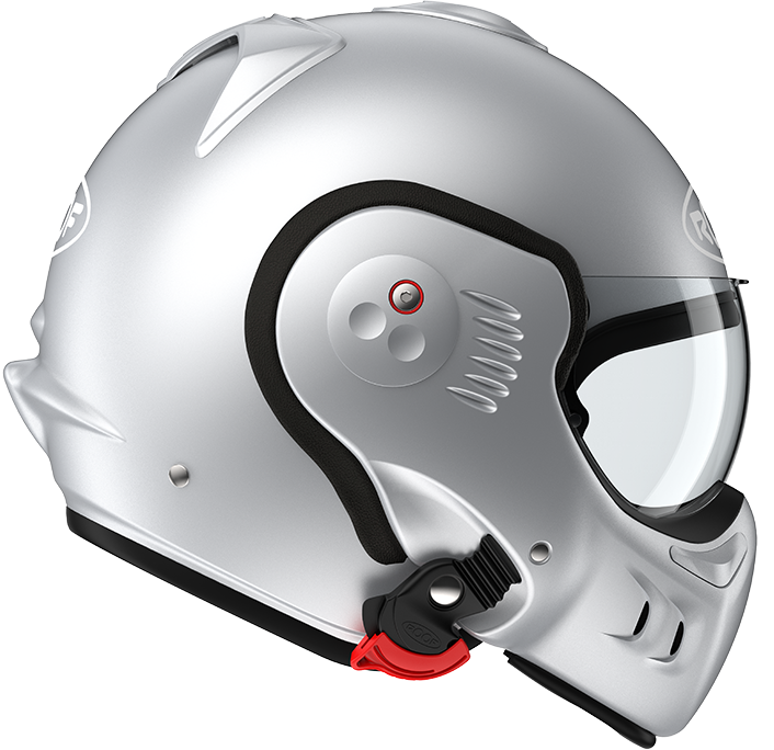 Roof RO5 Boxer Alpha Matt Silver / White FREE UK Delivery, FREE 365 Day Returns | Moto Central