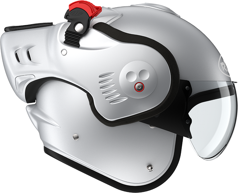 Roof RO5 Boxer Alpha Matt Silver / White FREE UK Delivery, FREE 365 Day Returns | Moto Central