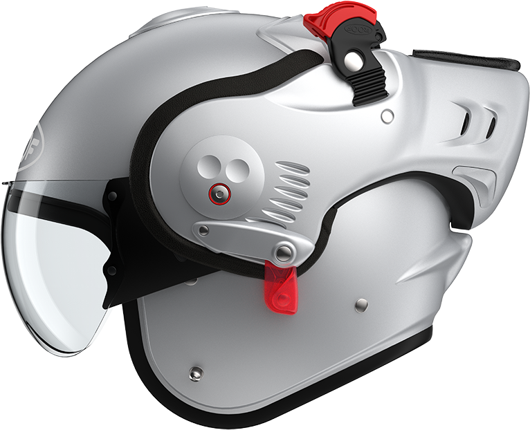 Roof RO5 Boxer Alpha Matt Silver / White FREE UK Delivery, FREE 365 Day Returns | Moto Central