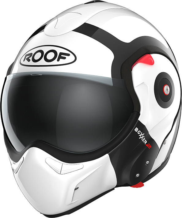 Roof RO9 Boxxer 2 Bond Black / White front-left three-quarter full-face view