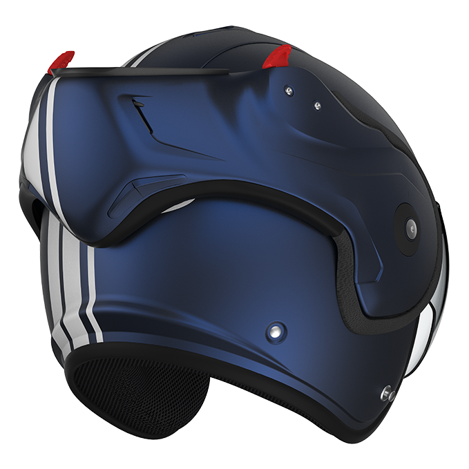 Roof RO9 Boxxer 2 Stripes Dark Blue rear-right three-quarter open-face view