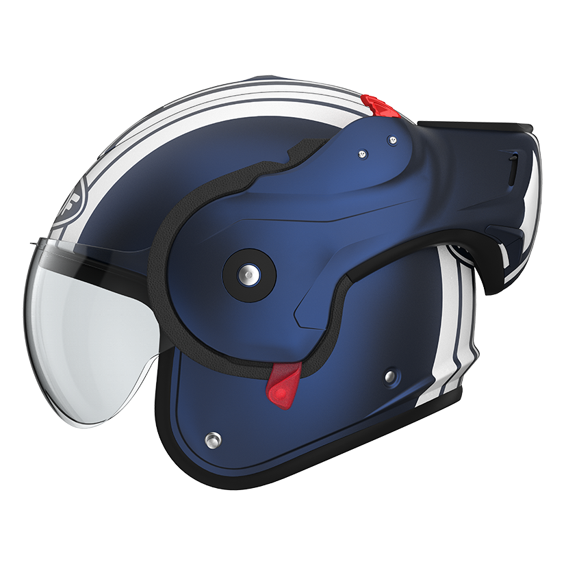 Roof RO9 Boxxer 2 Stripes Dark Blue left-side open-face view
