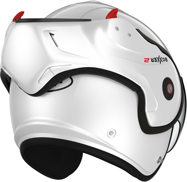 Roof RO9 Boxxer 2 Pearl White FREE UK Delivery, FREE 365 Day Returns | Moto Central