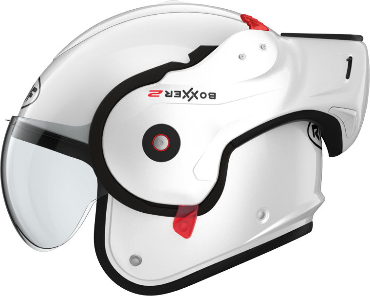 Roof RO9 Boxxer 2 Pearl White FREE UK Delivery, FREE 365 Day Returns | Moto Central