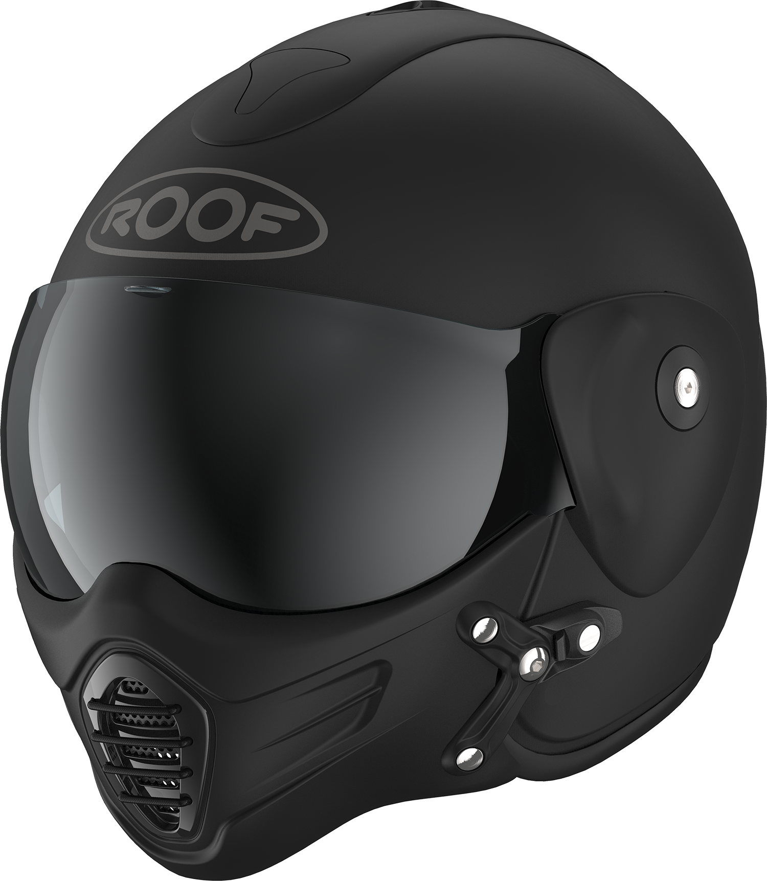 Roof RO9 Roadster Iron Matt Black / Black FREE UK Delivery, FREE 365 Day Returns | Moto Central