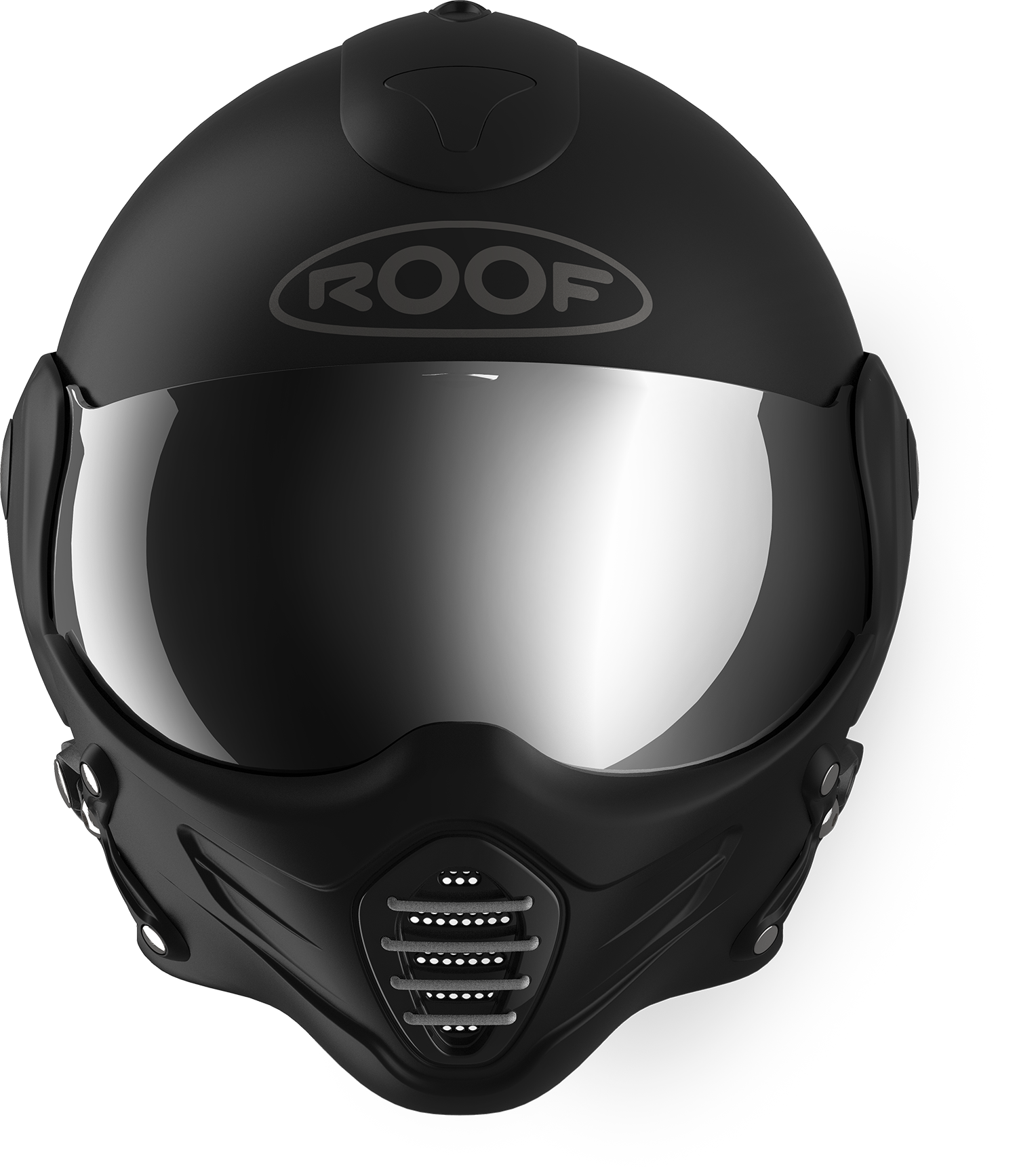 Roof RO9 Roadster Iron Matt Black / Silver FREE UK Delivery, FREE 365 Day Returns | Moto Central