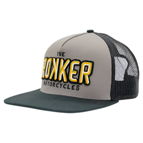 Rokker Rainbox Trucker Cap Grey / Black - three-quarter front view