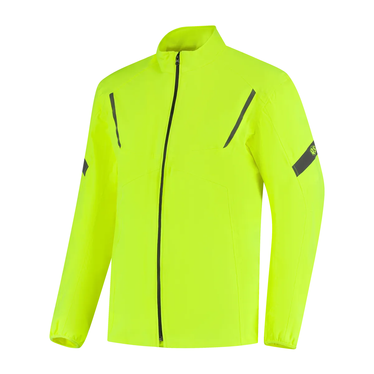Rusty Stitches Nico Rain Over Jacket Fluo Yellow front view