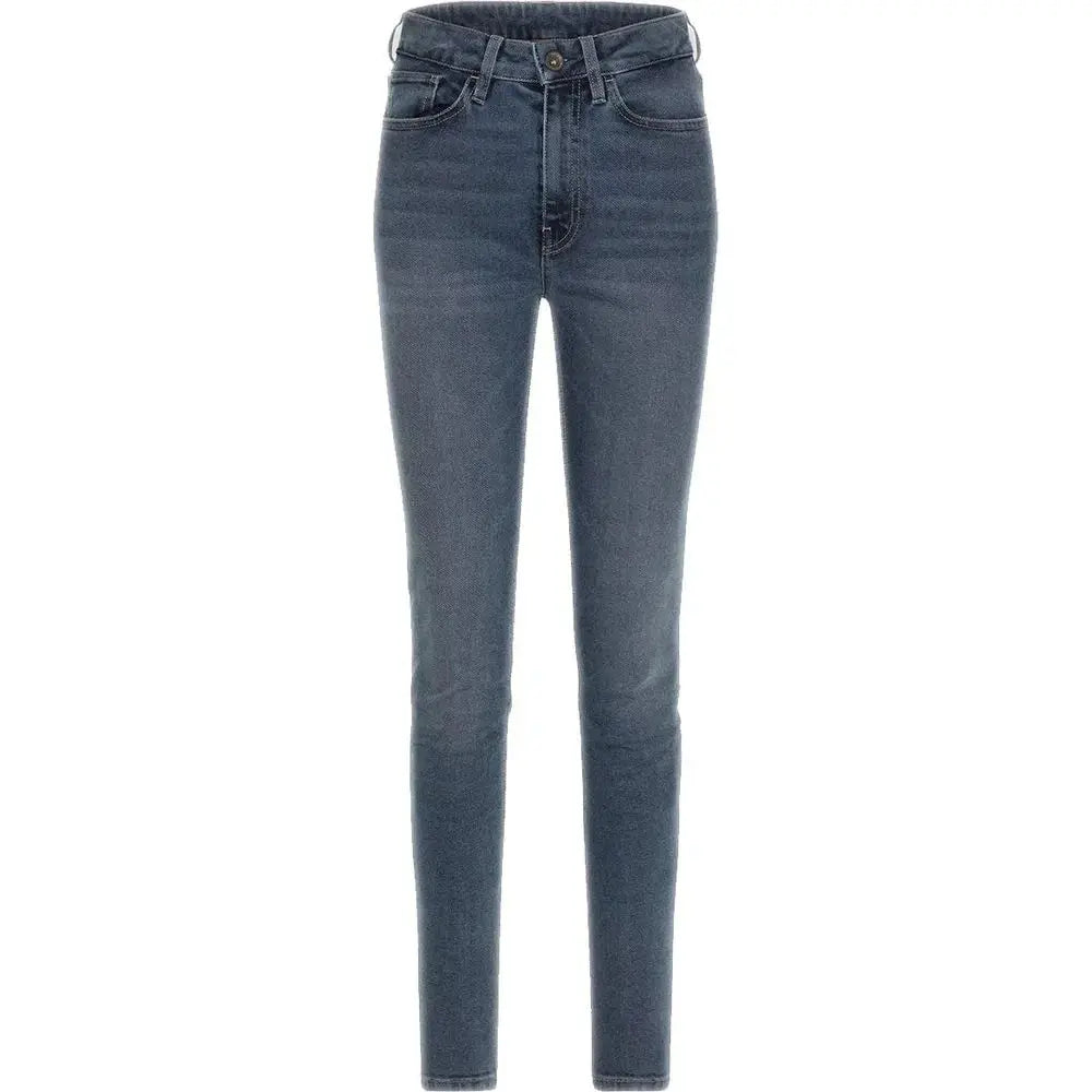 Rokker Rokkertech Ladies High Waist AA Denim Jeans Blue FREE UK Delivery, FREE 365 Day Returns | Moto Central