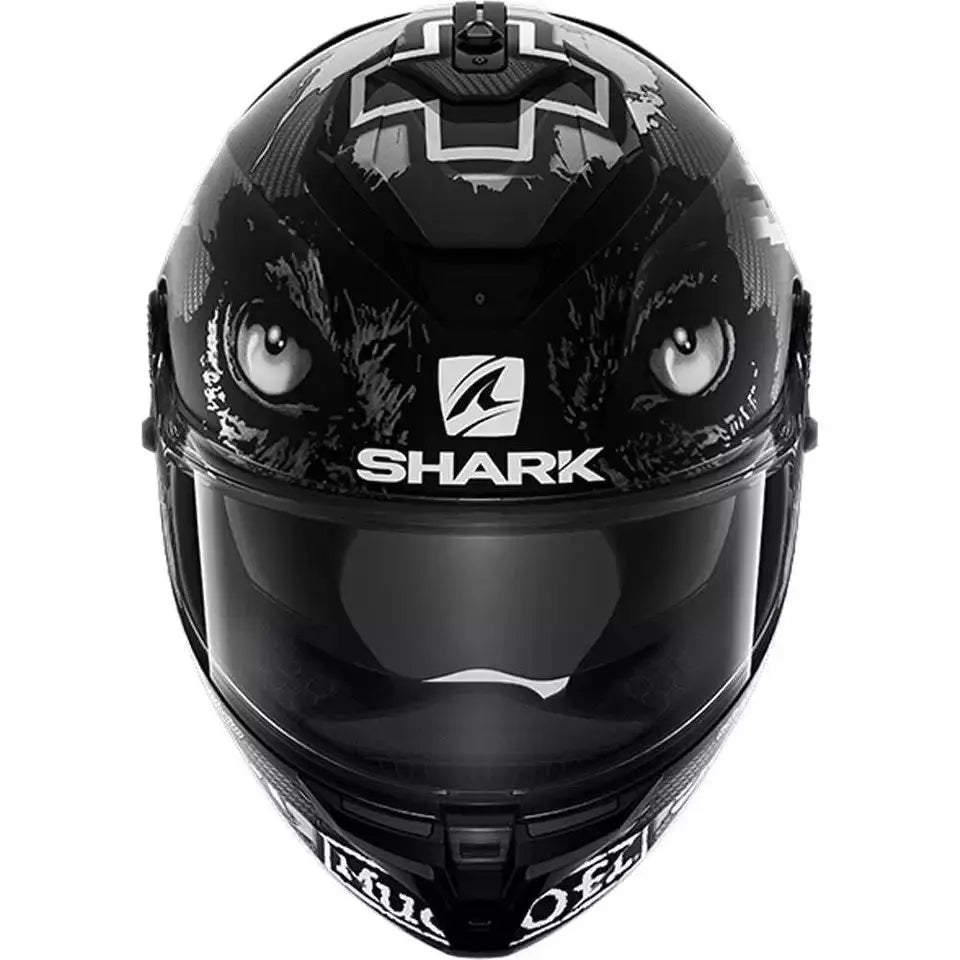 Shark Spartan GT Carbon Redding Carbon / White / Anthracite  - FREE UK Shipping, FREE 365 Day Returns | Moto Central