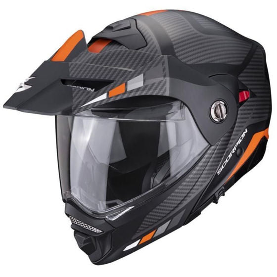 Scorpion ADX-2 Camino Matt Black / Silver / Orange FREE UK Delivery, FREE 365 Day Returns | Moto Central