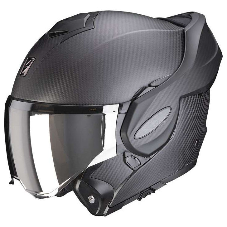 Scorpion EXO-Tech Evo Carbon Matt Black - front three-quarter view