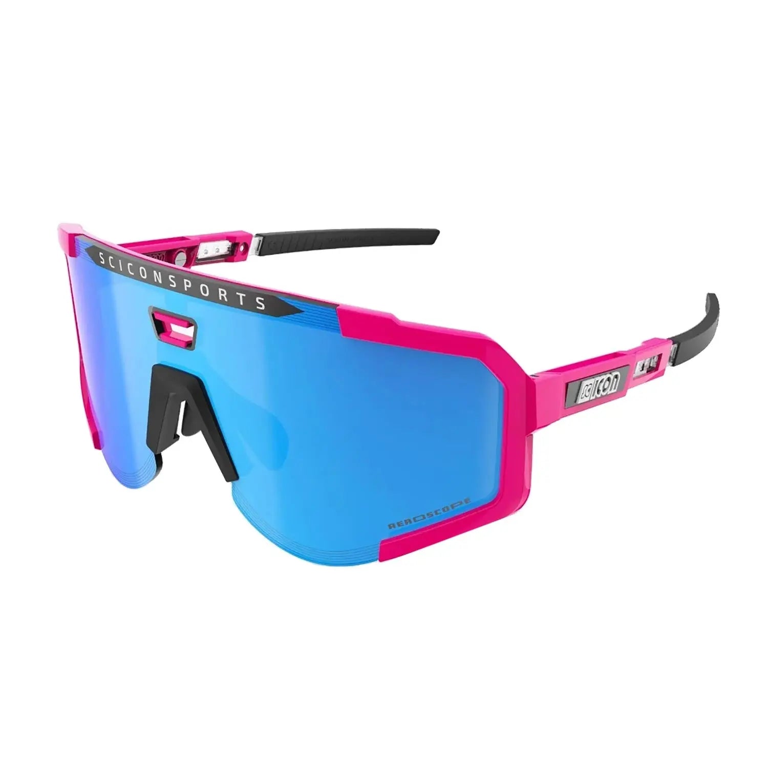 Scicon Sports Aeroscope Multimirror Sunglasses Blue / Pink - FREE UK Shipping, FREE 365 Day Returns | Moto Central